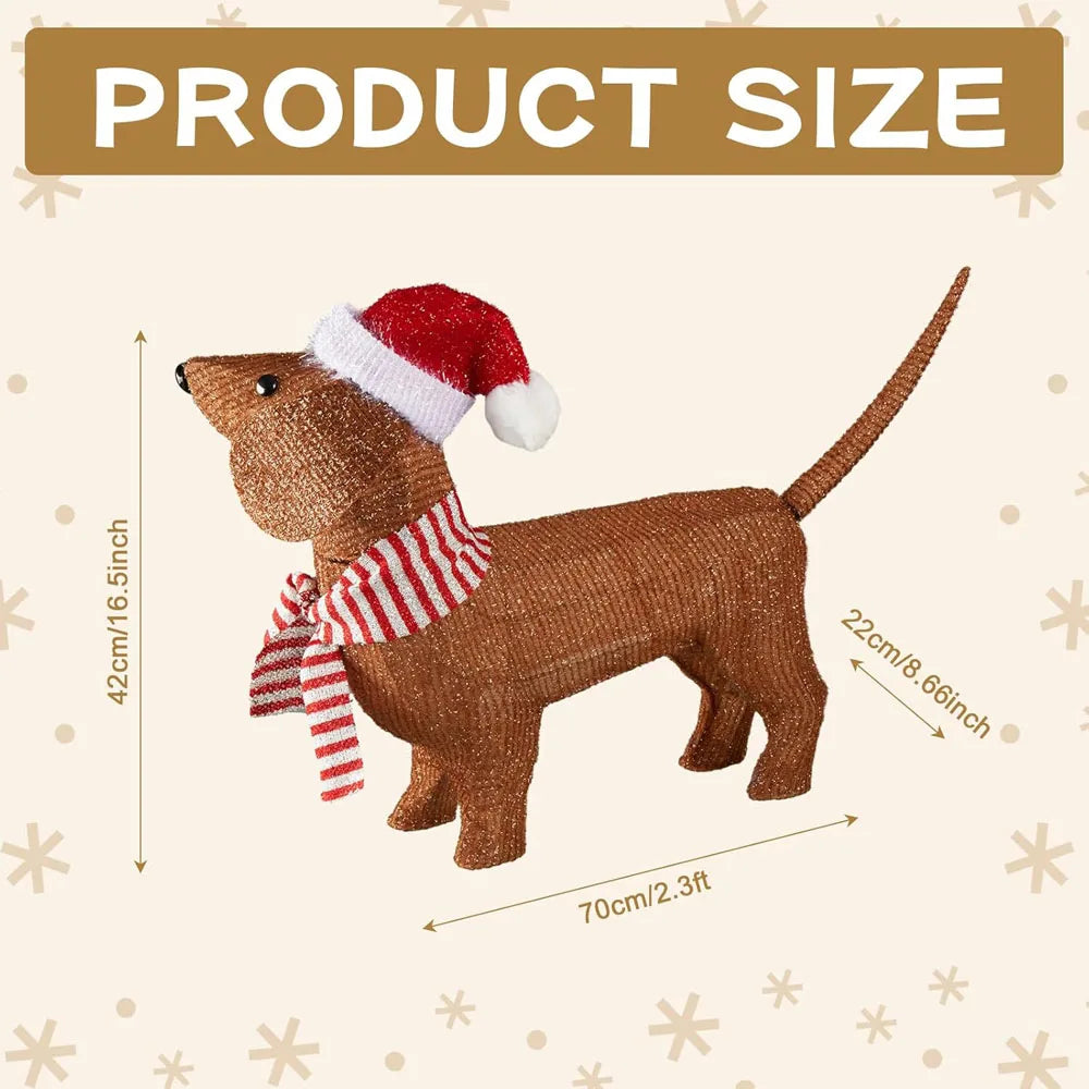 Christmas Lighted Dachshund