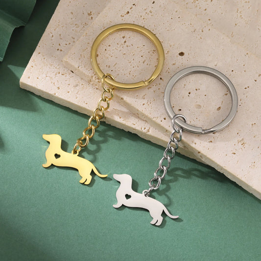dachshund  keychain