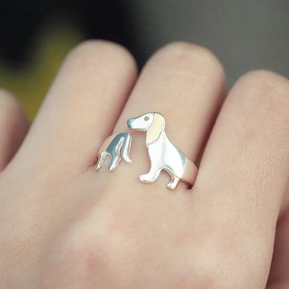 Dachshund  Adjustable Ring