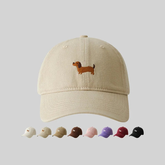 Dachshund Embroidery Hat  for women and men