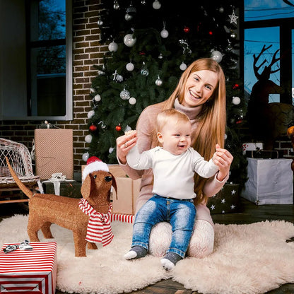 Christmas Lighted Dachshund