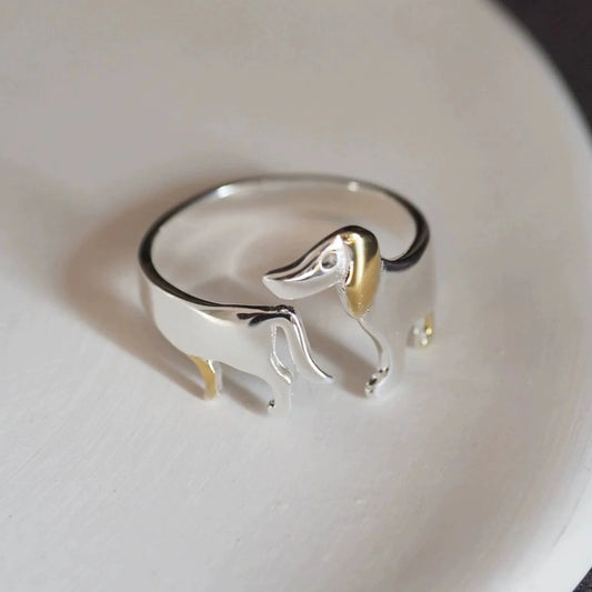 Dachshund  Adjustable Ring
