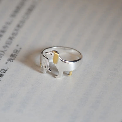 Dachshund  Adjustable Ring