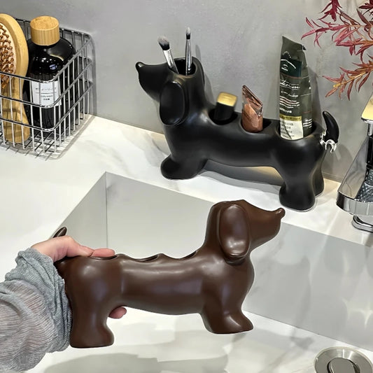 Dachshund Ceramic Storage Rack