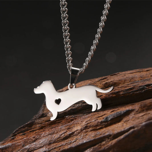 Cute Dachshund Pendant Necklace